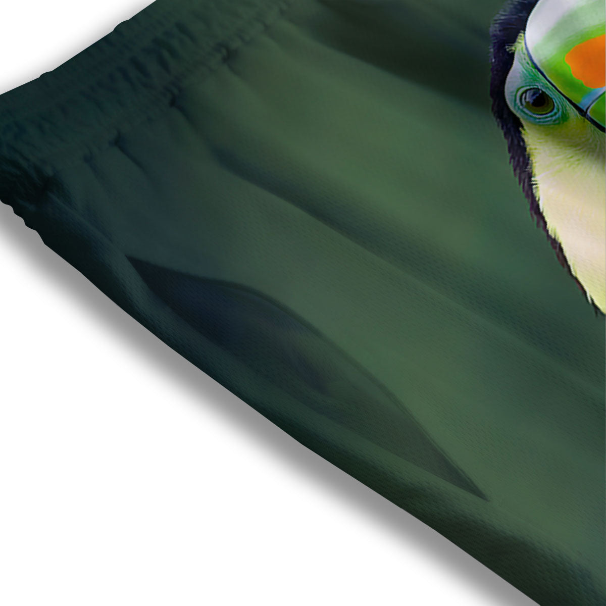 Keel-Billed Toucan Print Mesh Shorts