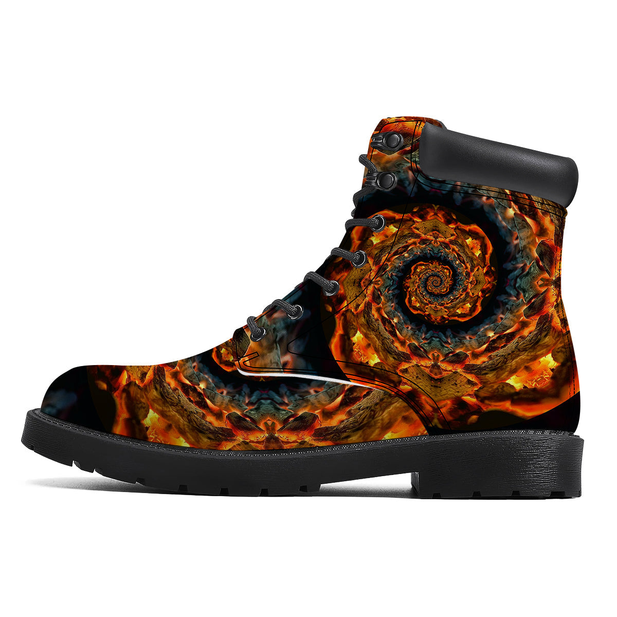 Keleidoscope Lava Texture Print Boots-grizzshop