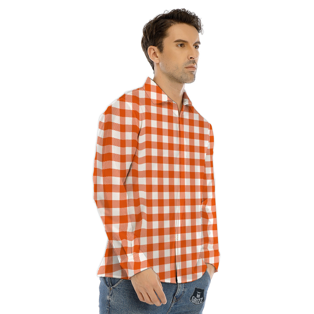 Keleidoscope Lava Texture Print Men's Dress Shirts-grizzshop