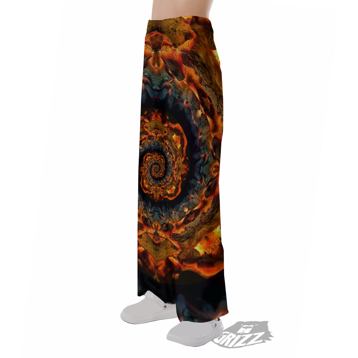 Keleidoscope Lava Texture Print Pajama Pants-grizzshop