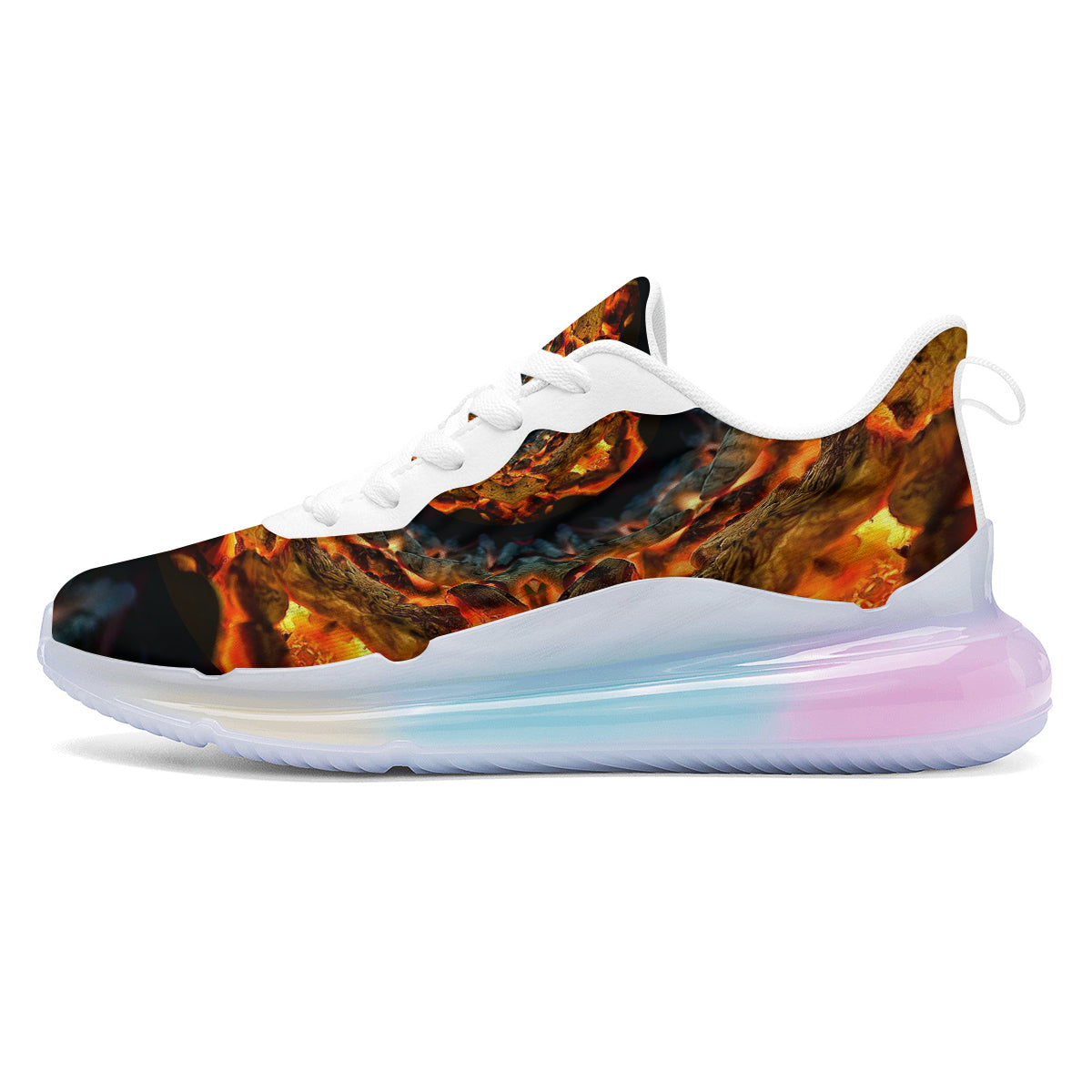 Keleidoscope Lava Texture Print Running Sneakers-grizzshop