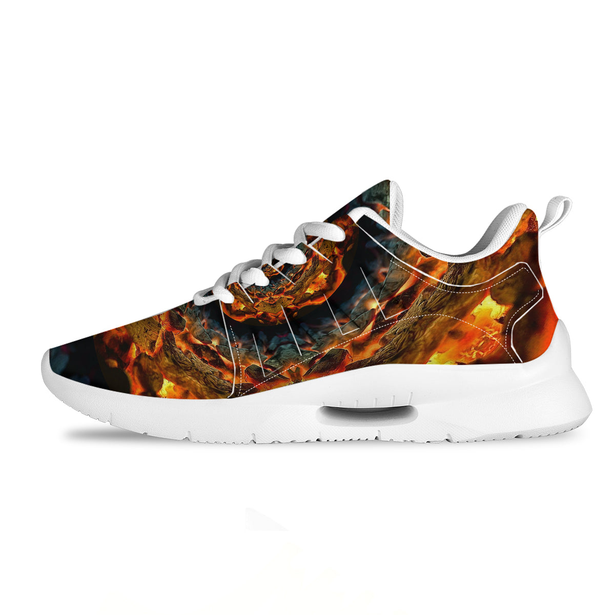 Keleidoscope Lava Texture Print Tennis Shoes-grizzshop