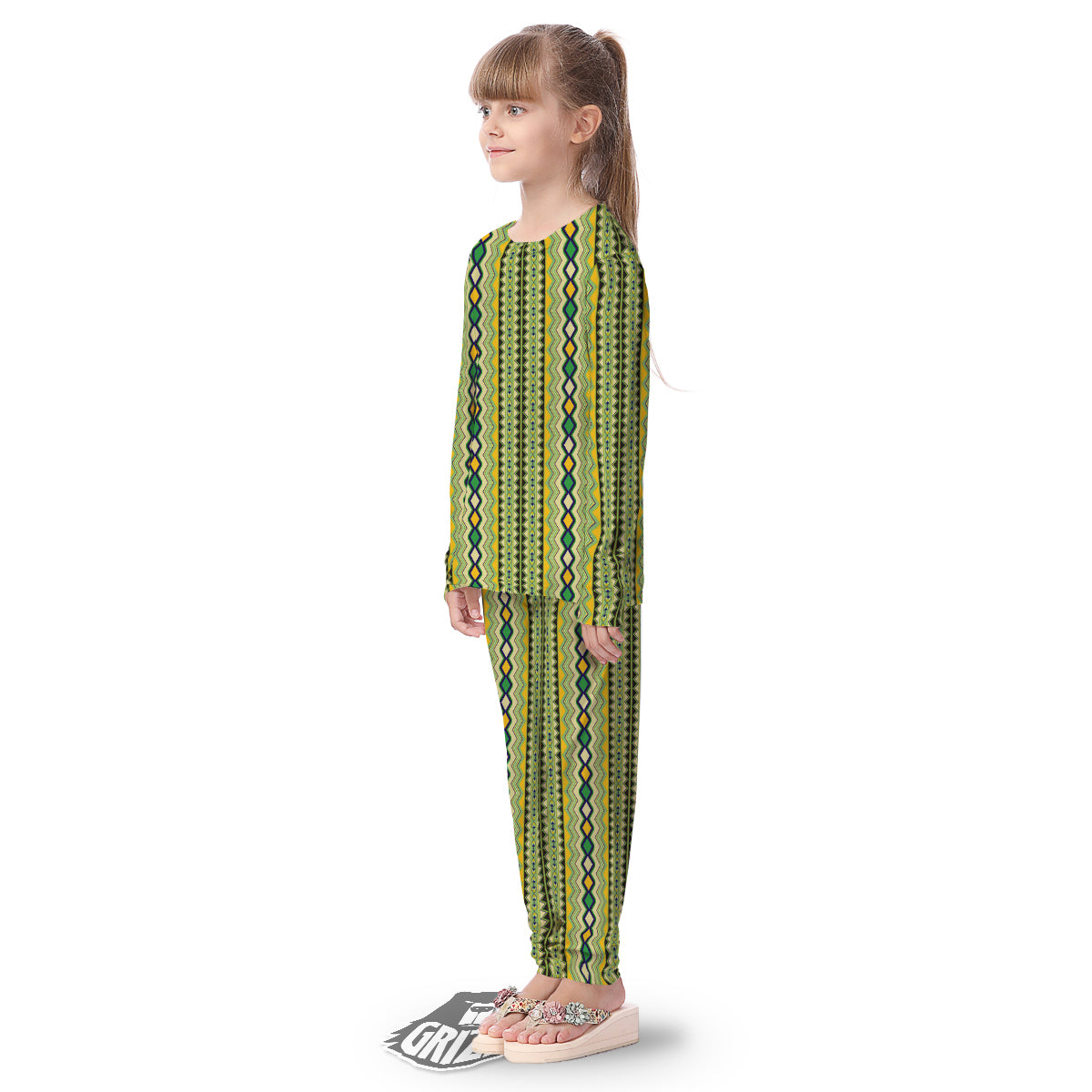 Kente African Print Pattern Kid's Pajamas-grizzshop