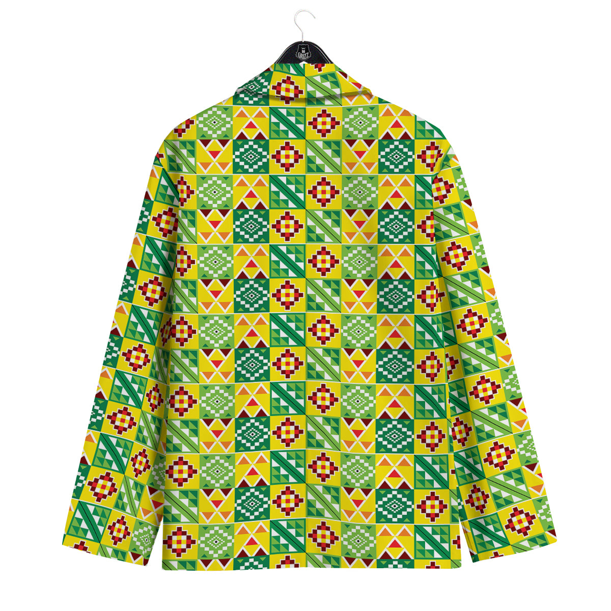 Kente Asante Print Pattern Men's Sport Coat-grizzshop