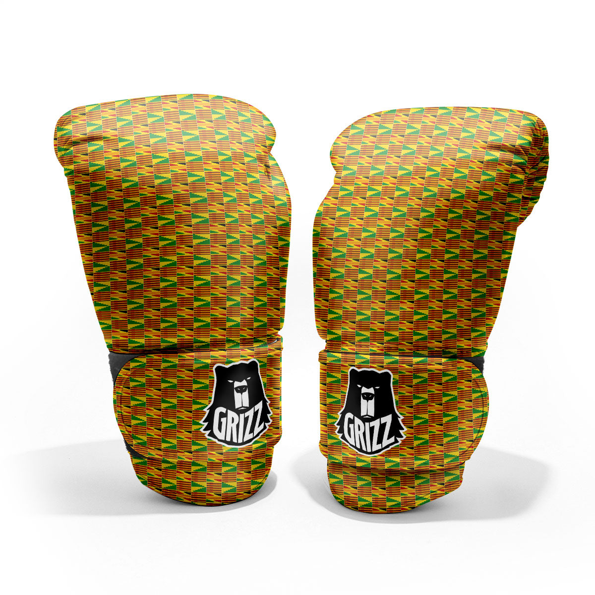 Kente Bonwire Print Pattern Pro Boxing Glove