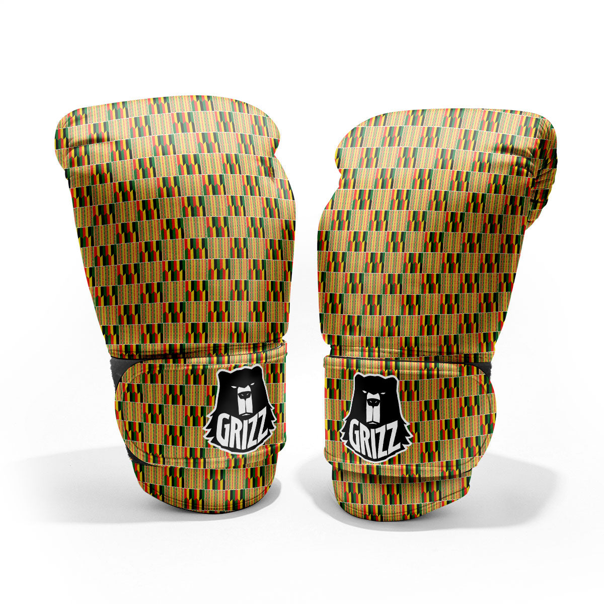 Kente Ethnic Print Pattern Pro Boxing Glove