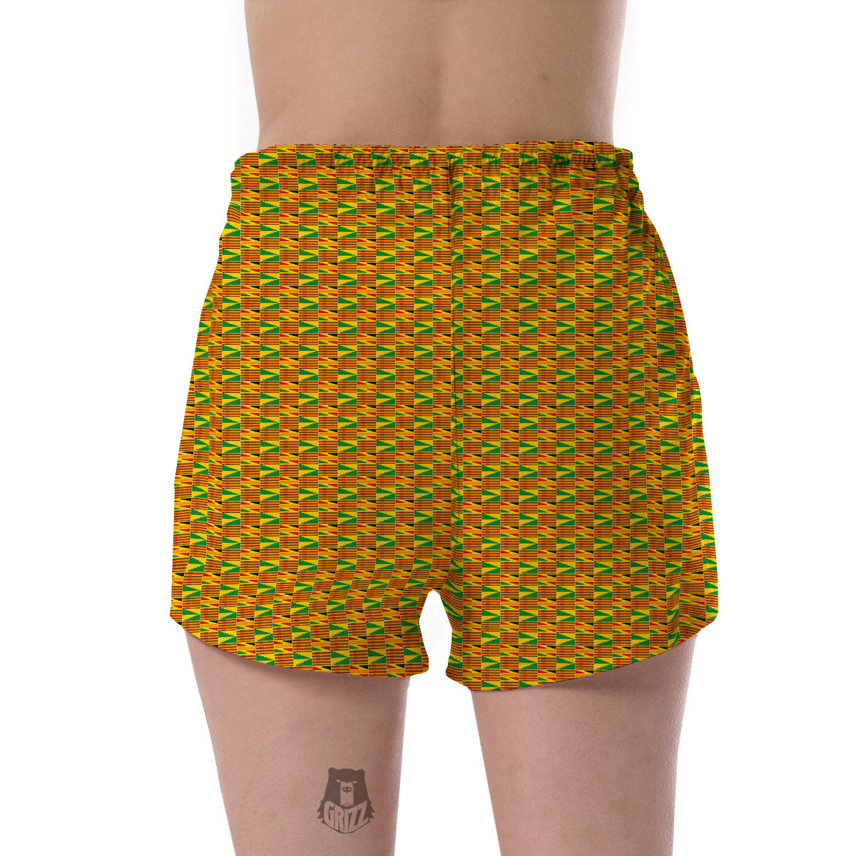 Kente Ghana Print Pattern Women's Shorts-grizzshop