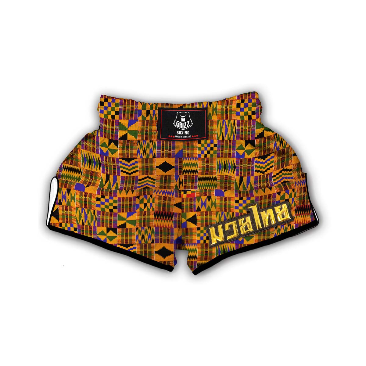 Kente Muay Thai Boxing Shorts-grizzshop