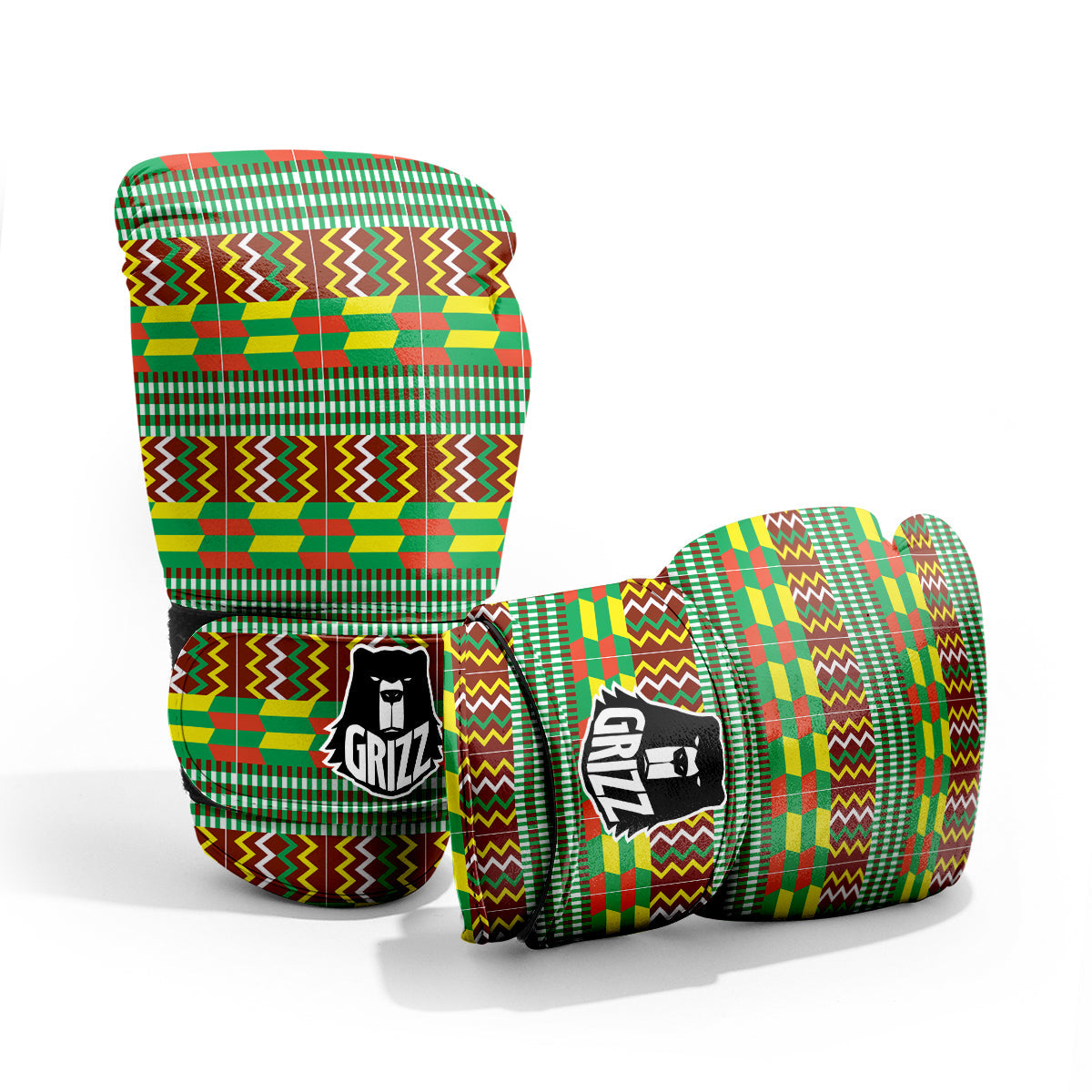 Kente Tribal West African Print Pattern Pro Boxing Glove