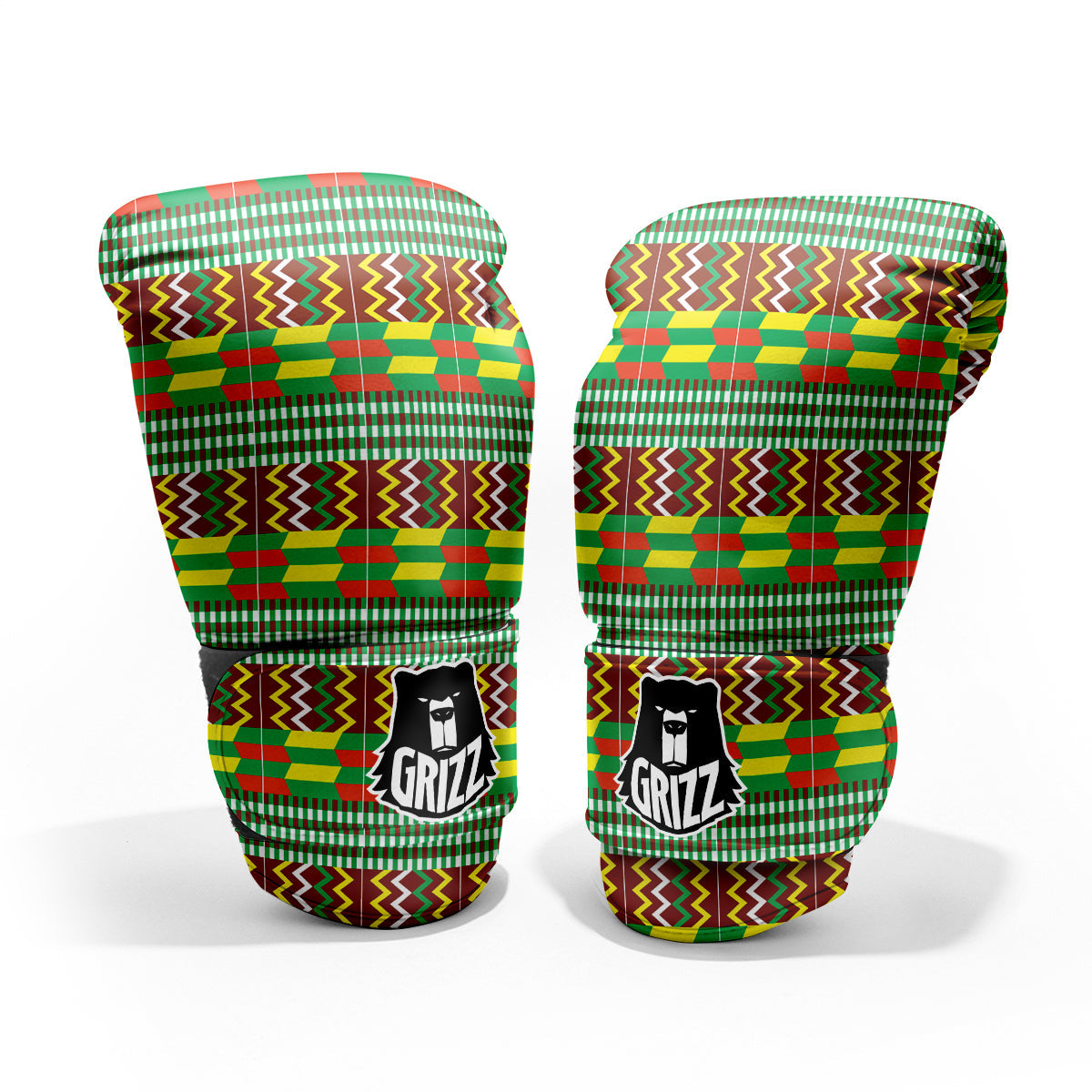 Kente Tribal West African Print Pattern Pro Boxing Glove