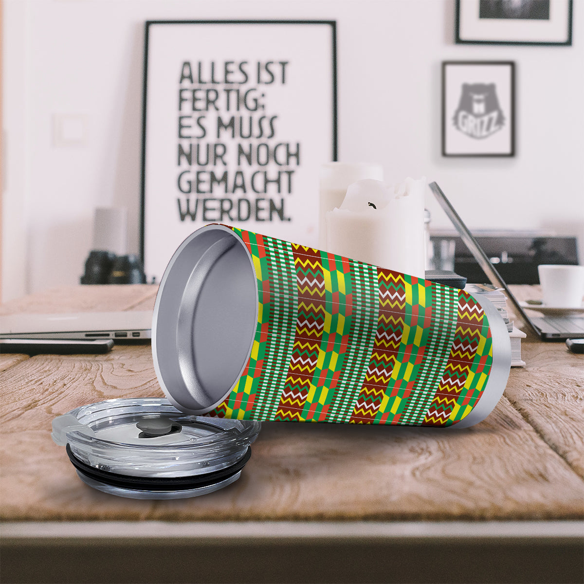 Kente Tribal West African Print Pattern Tumbler-grizzshop