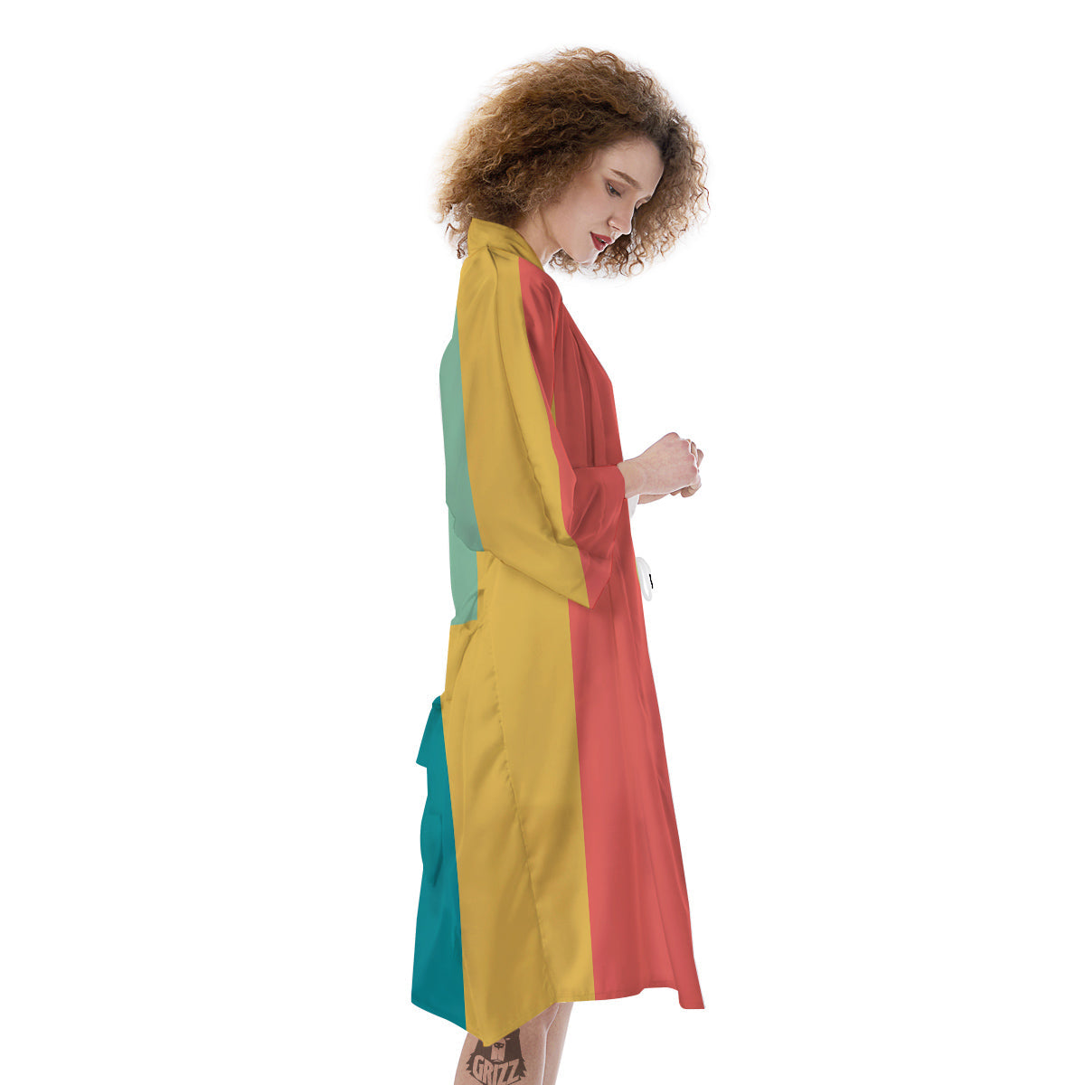 Keyboard Piano Colorful Print Kimono-grizzshop