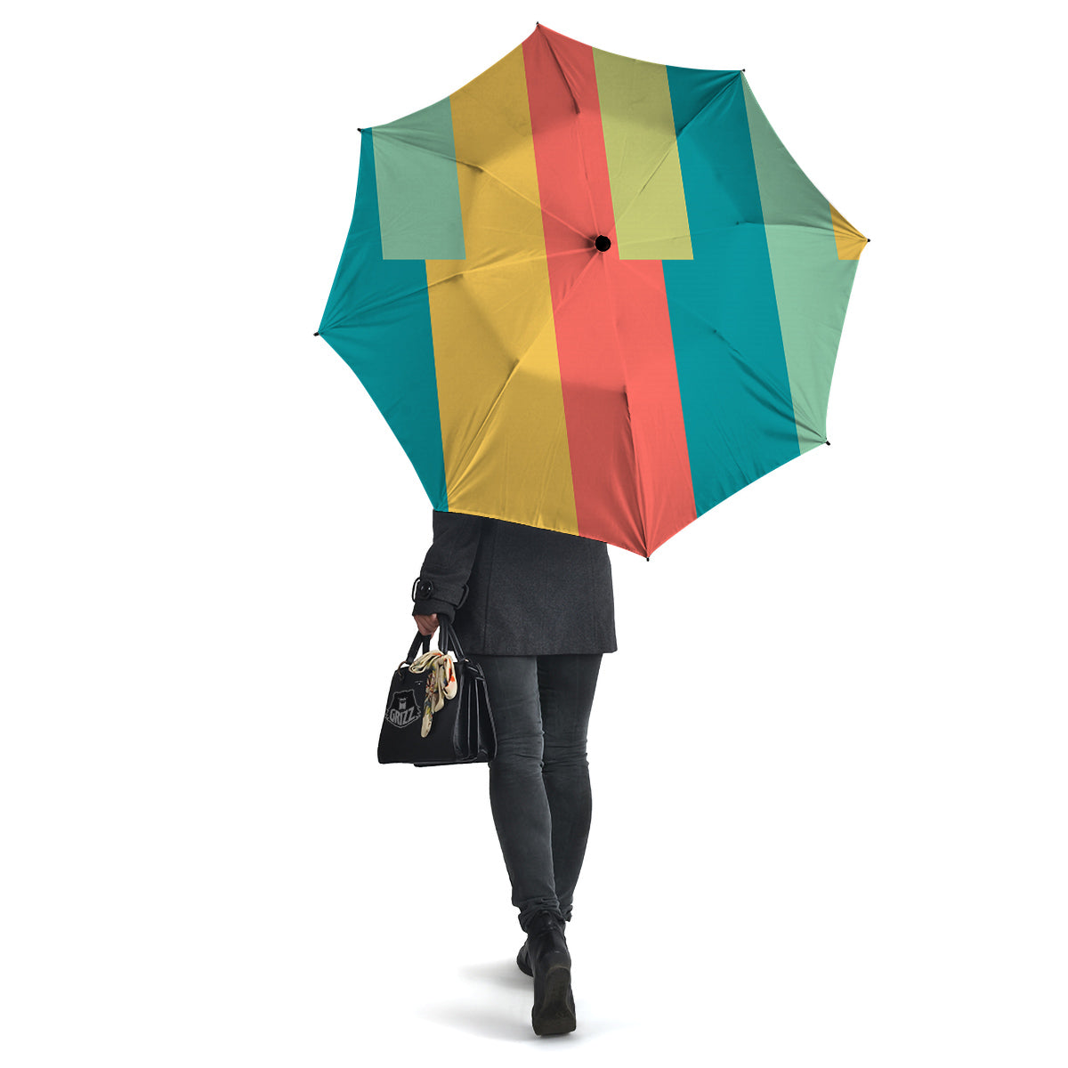 Keyboard Piano Colorful Print Umbrella-grizzshop