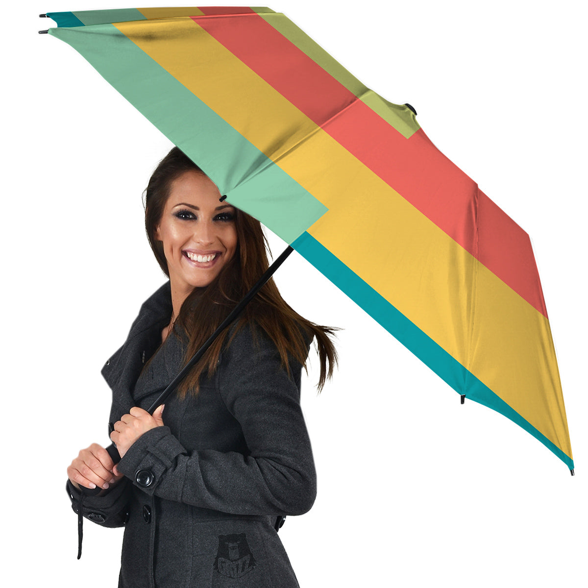 Keyboard Piano Colorful Print Umbrella-grizzshop
