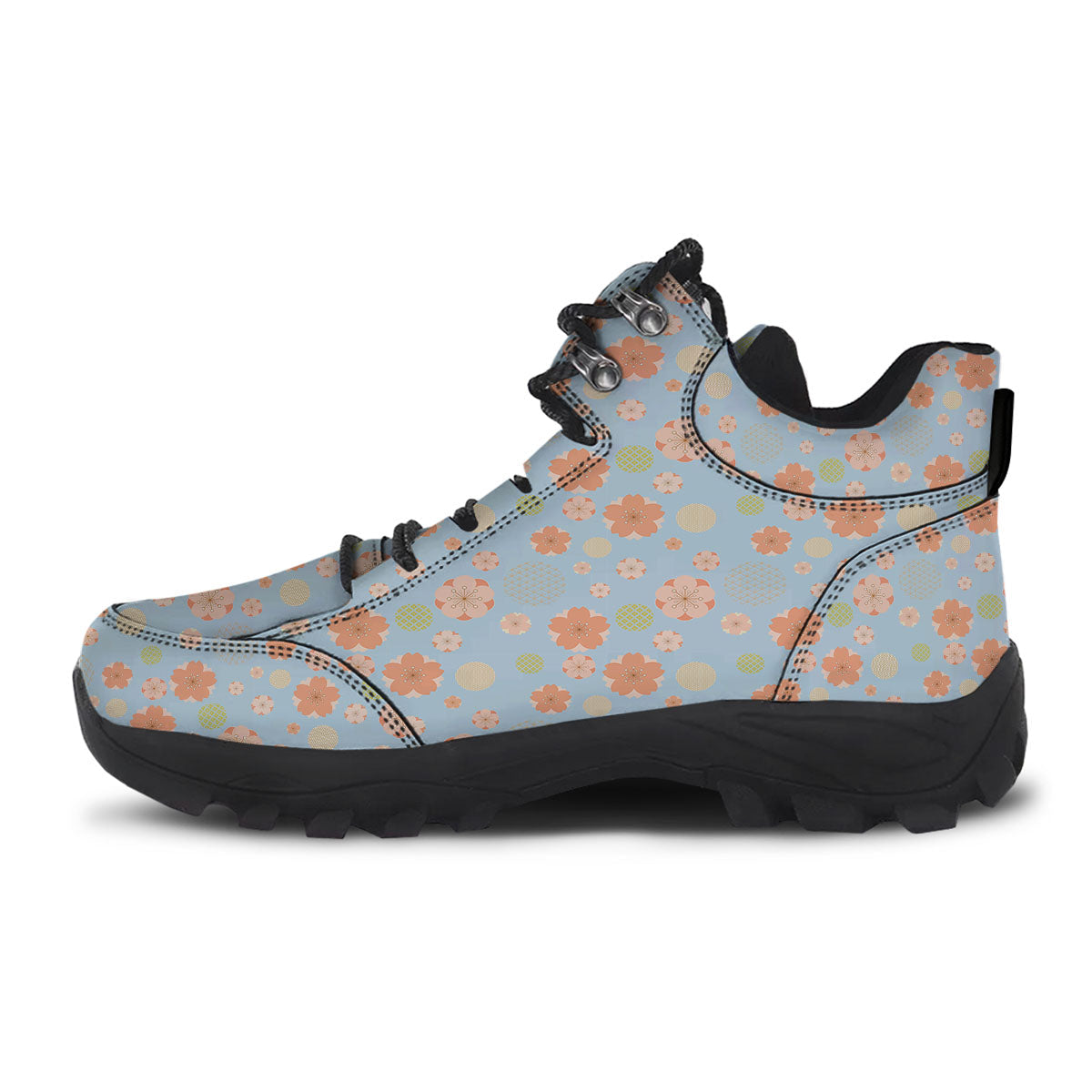 Kimono Cherry Blossom Print Pattern Hiking Shoes-grizzshop
