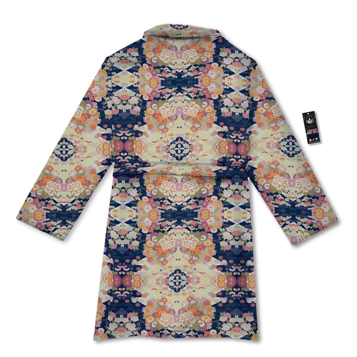 Kimono Japanese Print Pattern Bathrobe-grizzshop