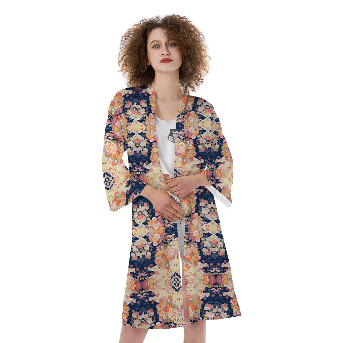 Kimono Japanese Print Pattern Kimono-grizzshop