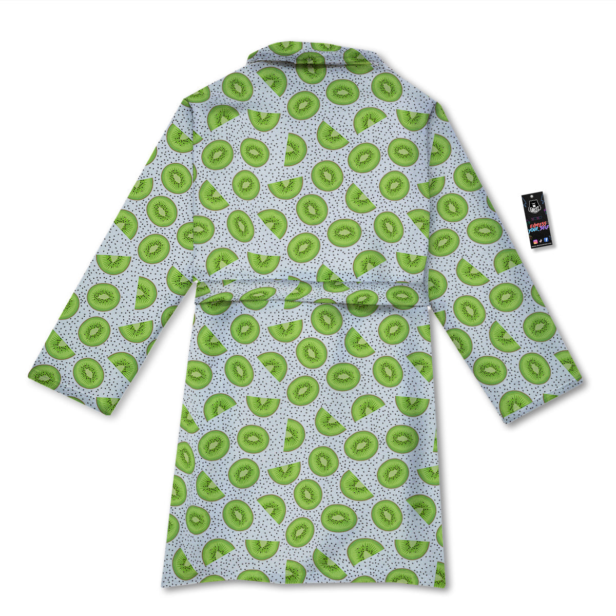 Kiwi Cute Print Pattern Bathrobe-grizzshop
