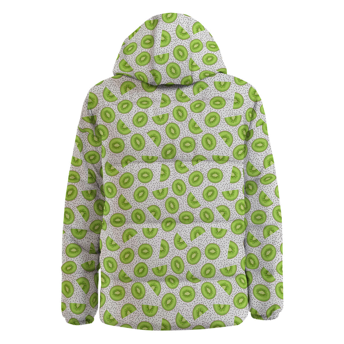 Kiwi Cute Print Pattern Down Jacket-grizzshop