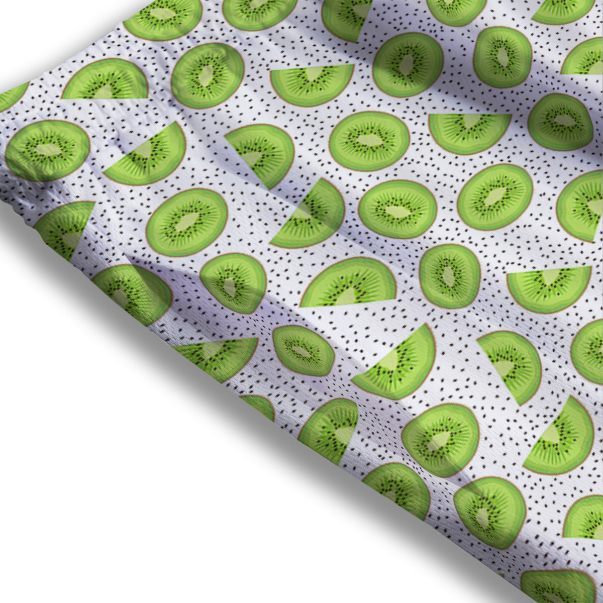Kiwi Cute Print Pattern Mesh Shorts-grizzshop