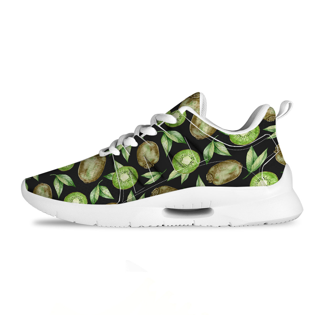 Kiwi Watercolor Print Pattern Tennis Shoes-grizzshop