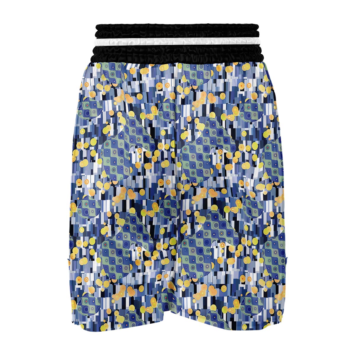 Klimt Pattern Print Boxing Shorts-grizzshop
