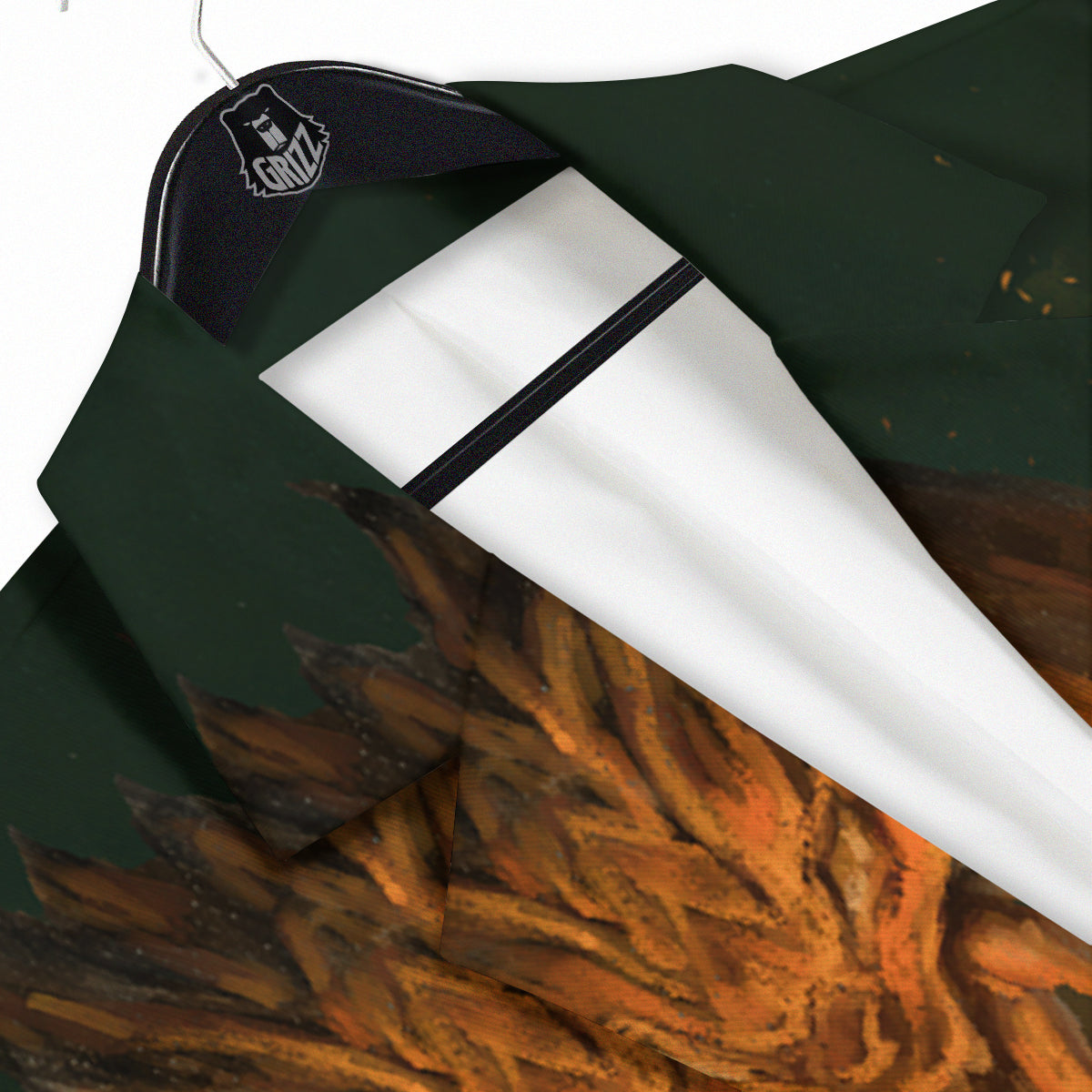 Knight Fight With Dragon Print Men's Sport Coat-grizzshop