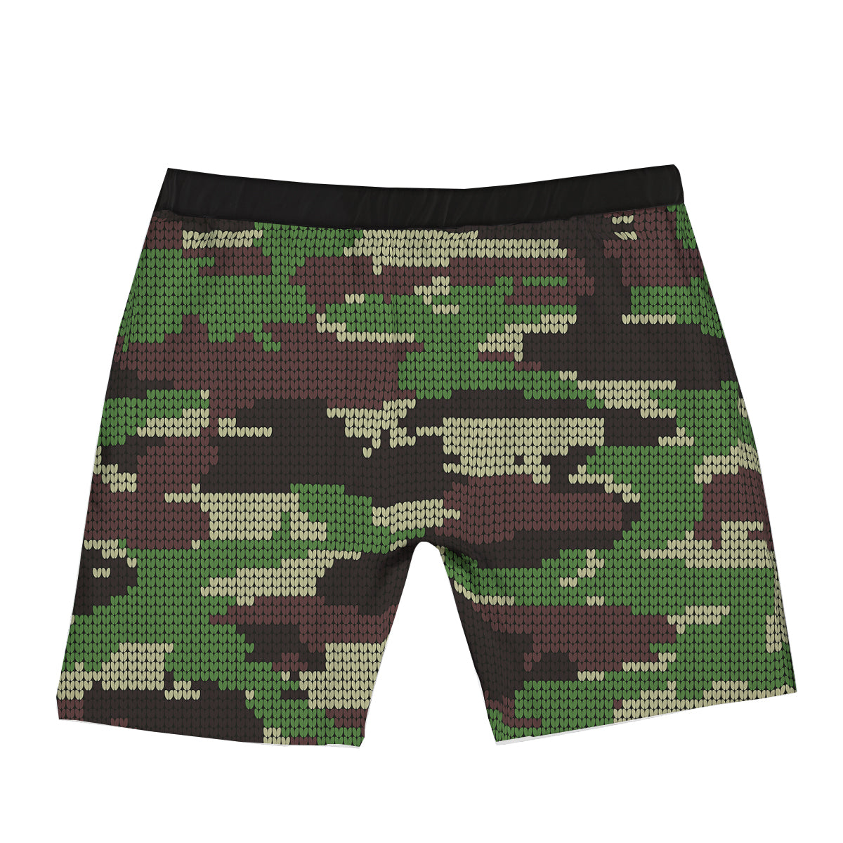Knitted Army Camouflage Print Pattern Boxer Briefs-grizzshop