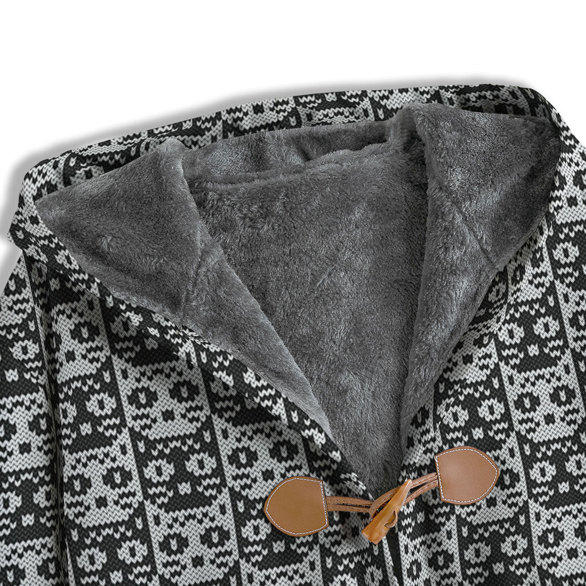 Knitted Black Cat Print Pattern Men's Windbreaker Jacket-grizzshop
