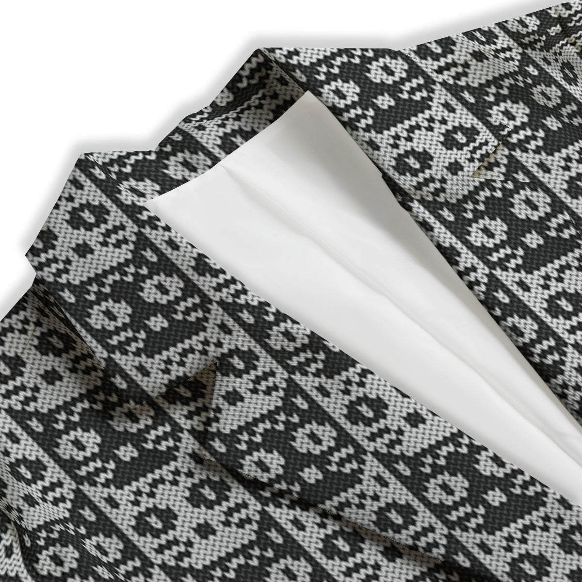 Knitted Black Cat Print Pattern Women's Blazer-grizzshop