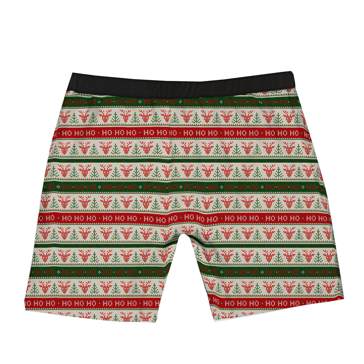 Knitted Christmas Print Pattern Boxer Briefs-grizzshop