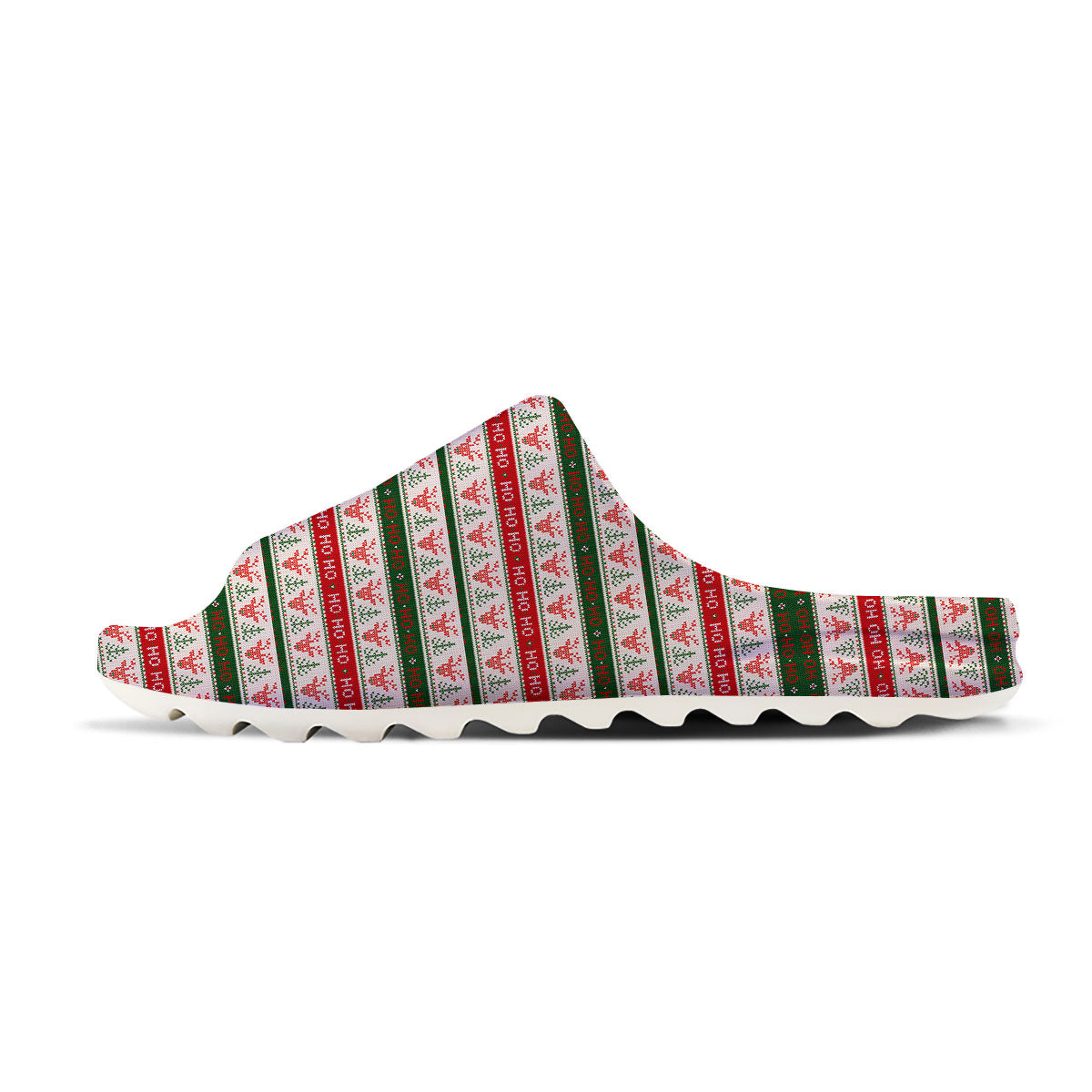 Knitted Christmas Print Pattern Sandals-grizzshop