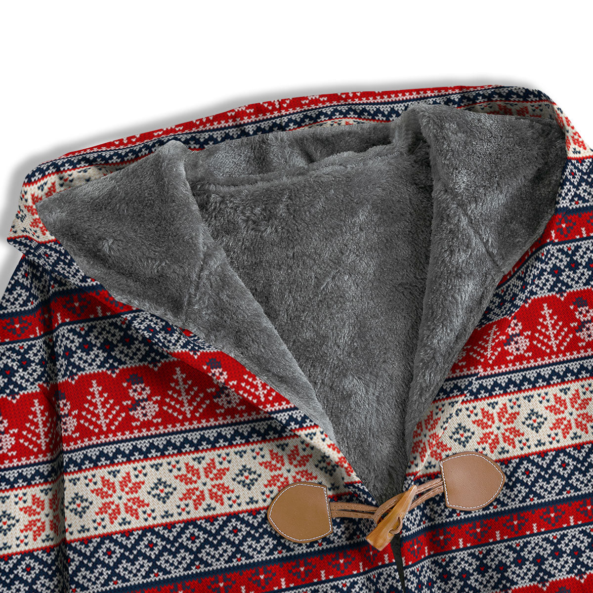 Knitted Christmas Snowman Print Pattern Men's Windbreaker Jacket-grizzshop