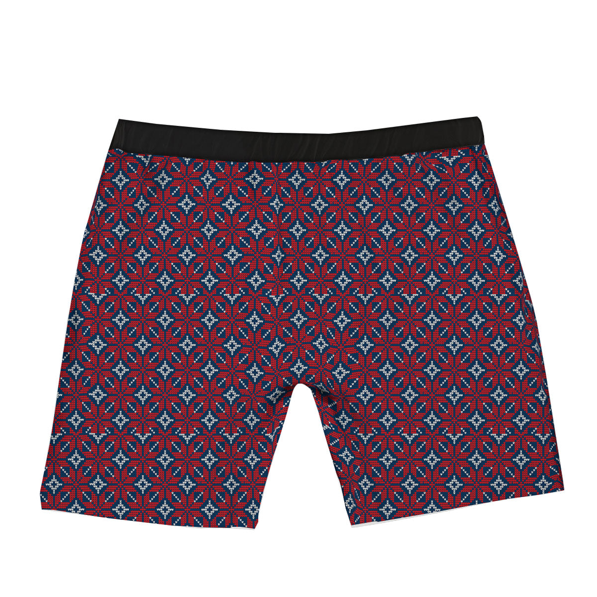 Knitted Flower Print Pattern Boxer Briefs-grizzshop