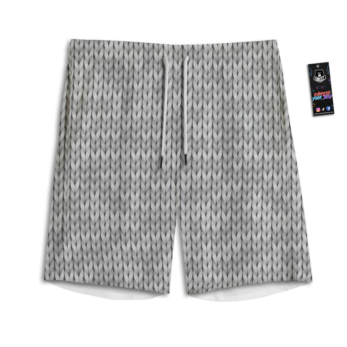 Maori Tribal Polynesian Kowhaiwhai Print Men's Athletic Shorts