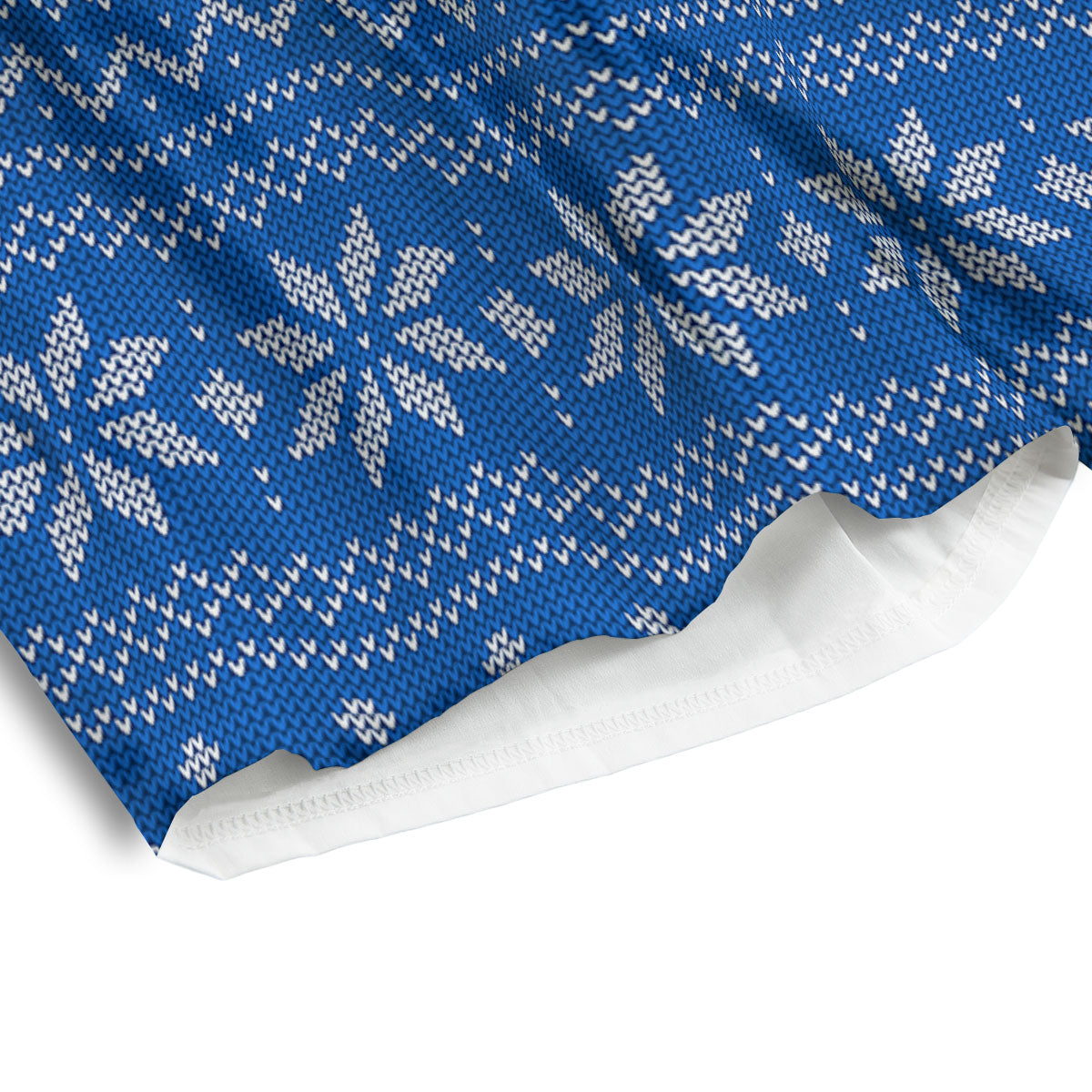 Knitted Holiday Winter Print Pattern Men's Athletic Shorts