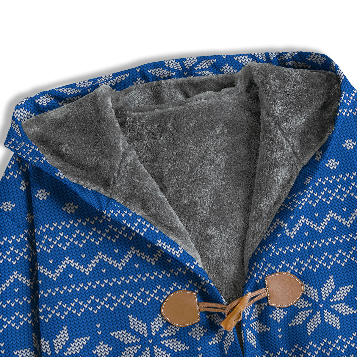 Knitted Holiday Winter Print Pattern Men's Windbreaker Jacket-grizzshop