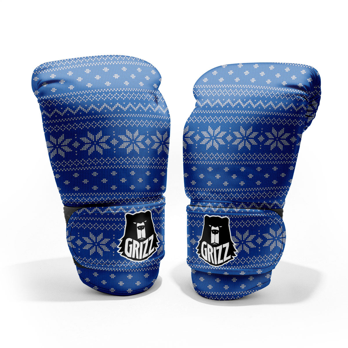 Knitted Holiday Winter Print Pattern Pro Boxing Glove