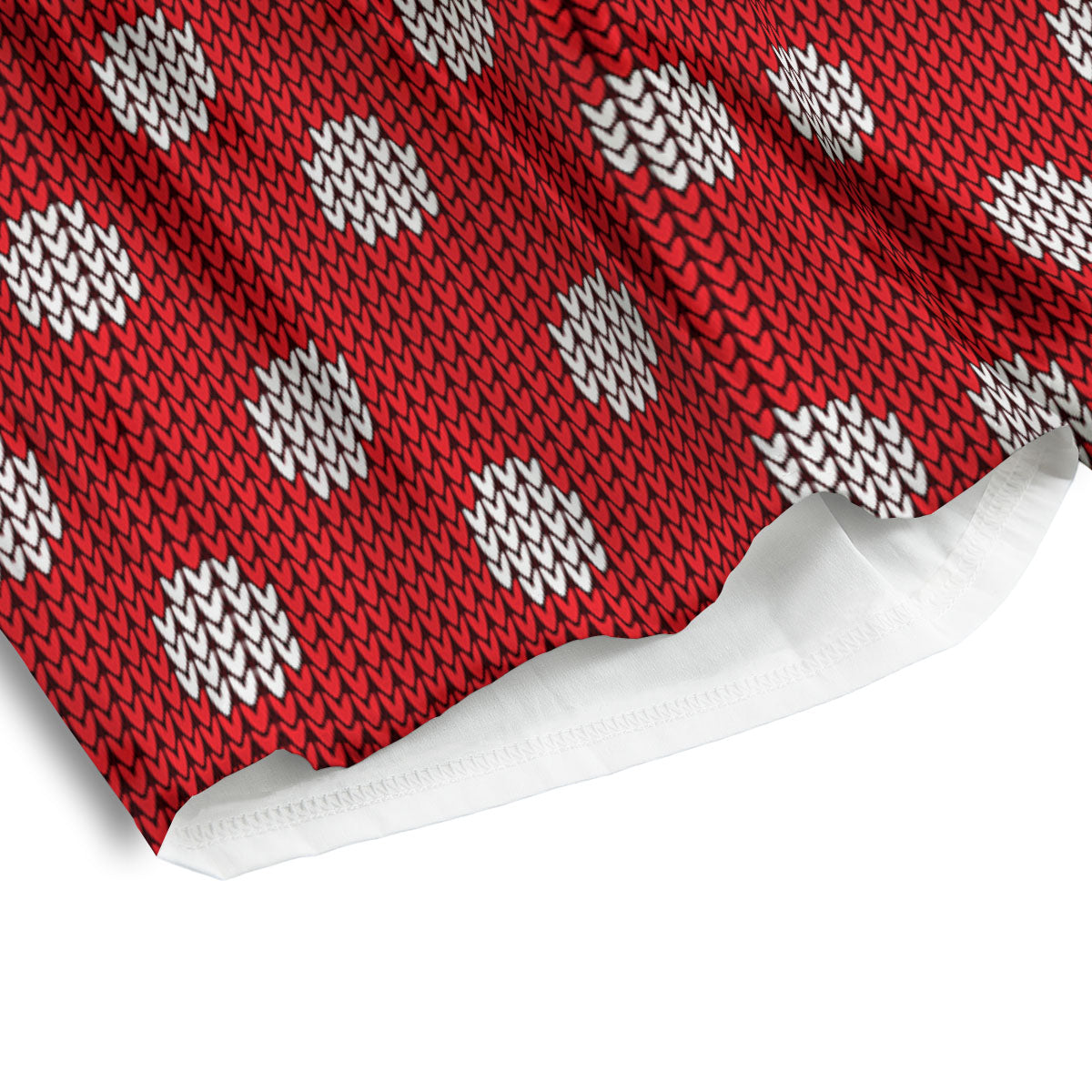 Knitted Polka Dot Print Pattern Men's Athletic Shorts