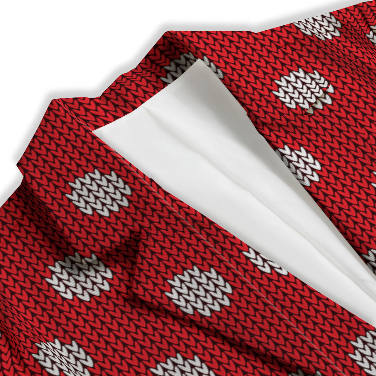 Knitted Polka Dot Print Pattern Women's Blazer-grizzshop