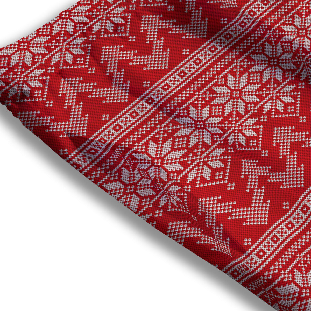 Knitted Snow Flower Print Pattern Mesh Shorts-grizzshop