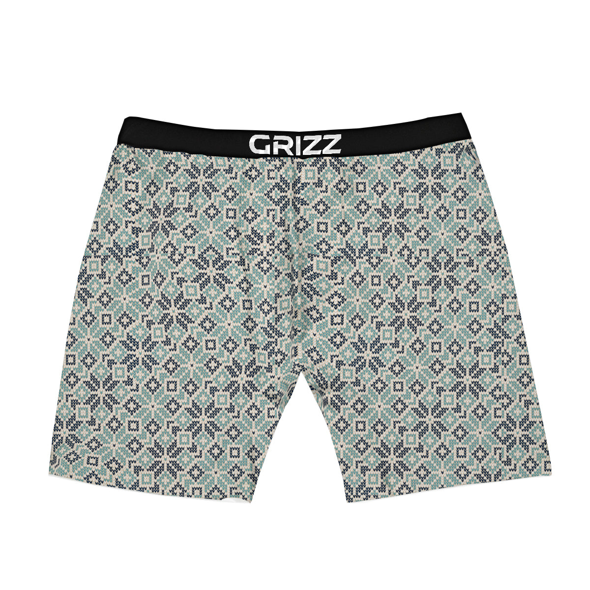 Knitted Snow Print Pattern Boxer Briefs-grizzshop