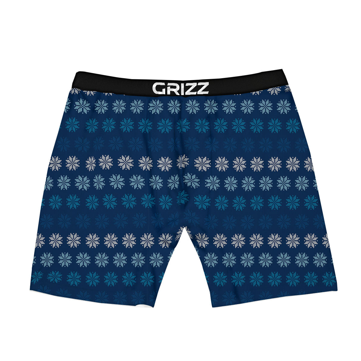 Knitted Snowflakes Print Pattern Boxer Briefs-grizzshop