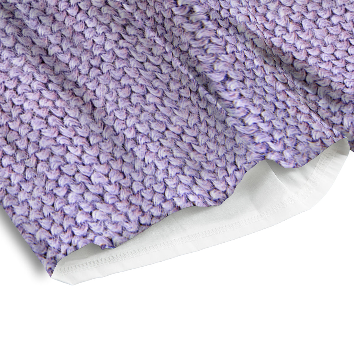 Knitted Violet Print Pattern Men's Athletic Shorts