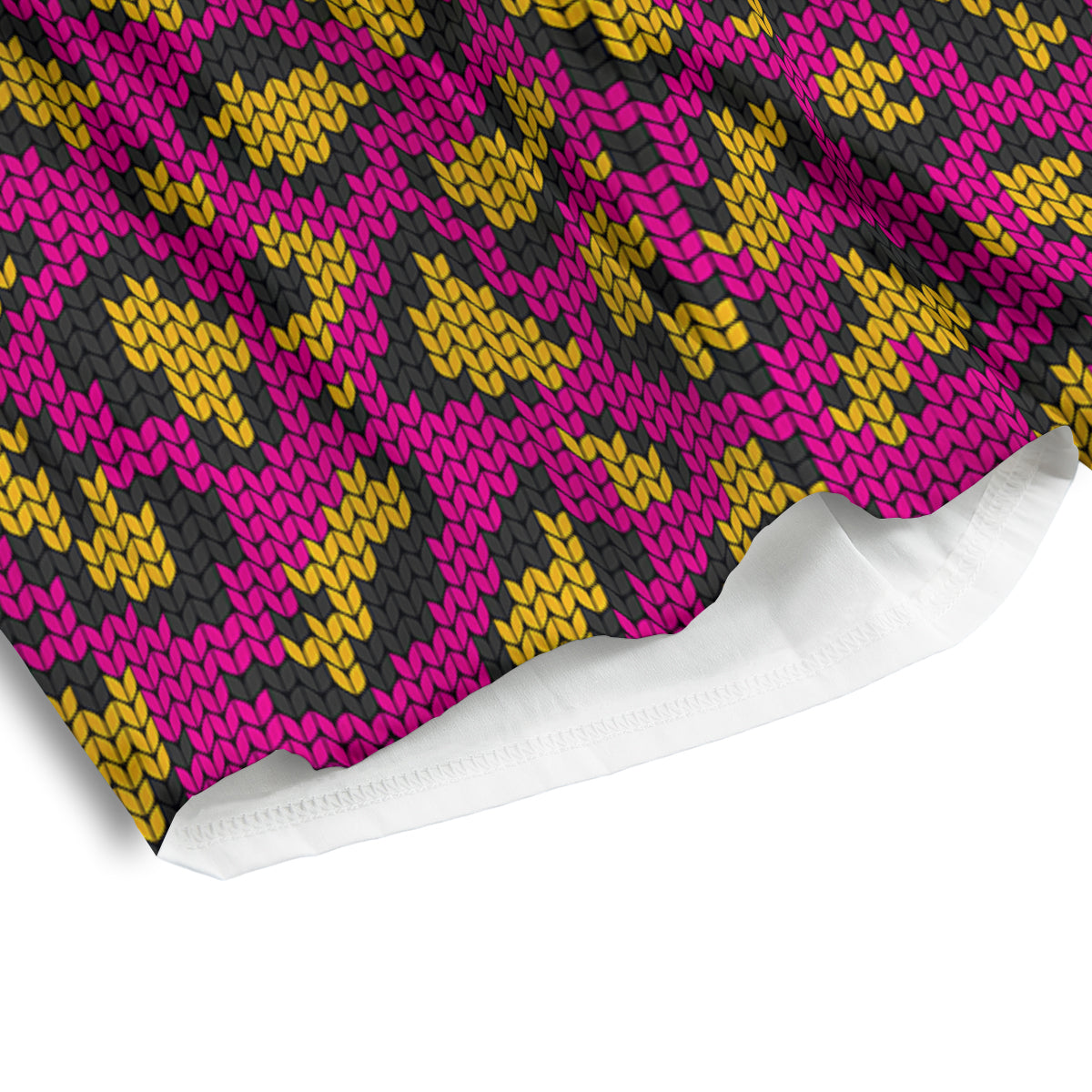 Knitted Wild Pink Leopard Print Pattern Men's Athletic Shorts