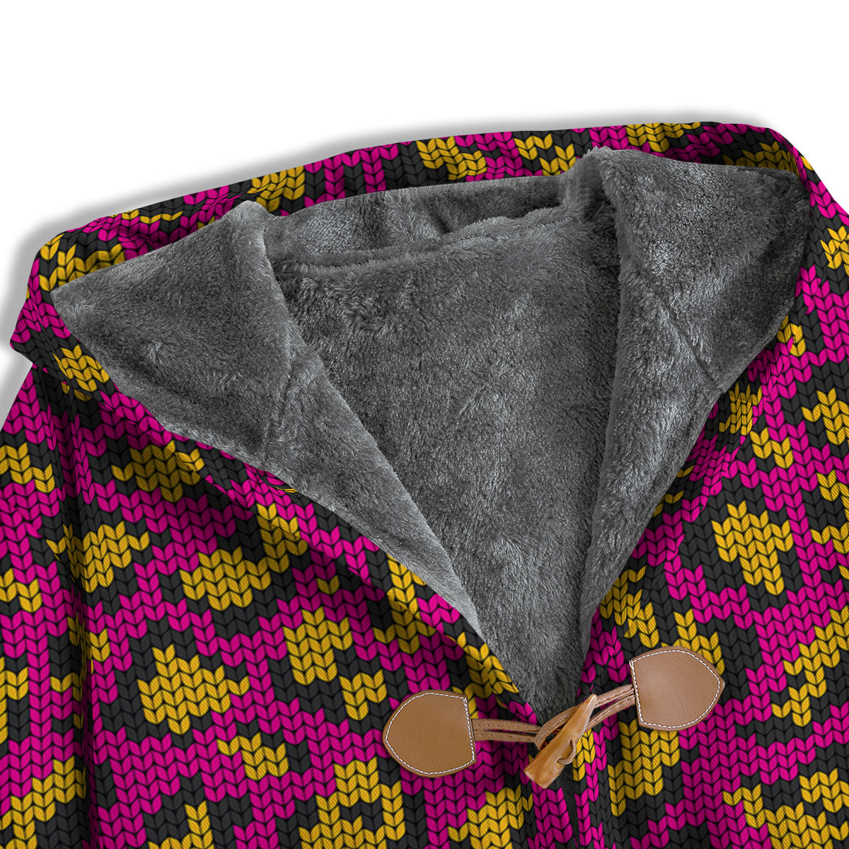 Knitted Wild Pink Leopard Print Pattern Men's Windbreaker Jacket-grizzshop
