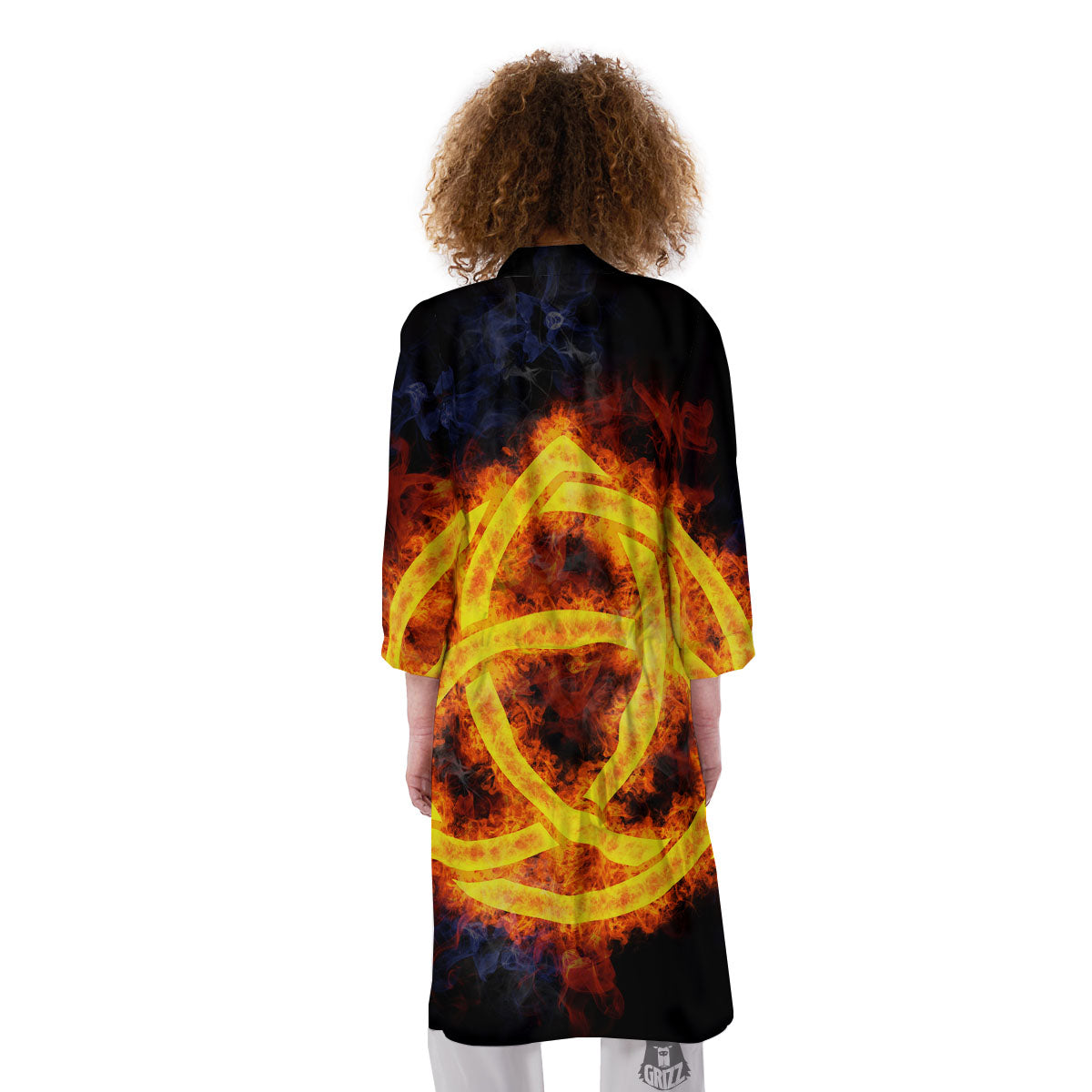 Knot Fire Celtic Print Kimono-grizzshop