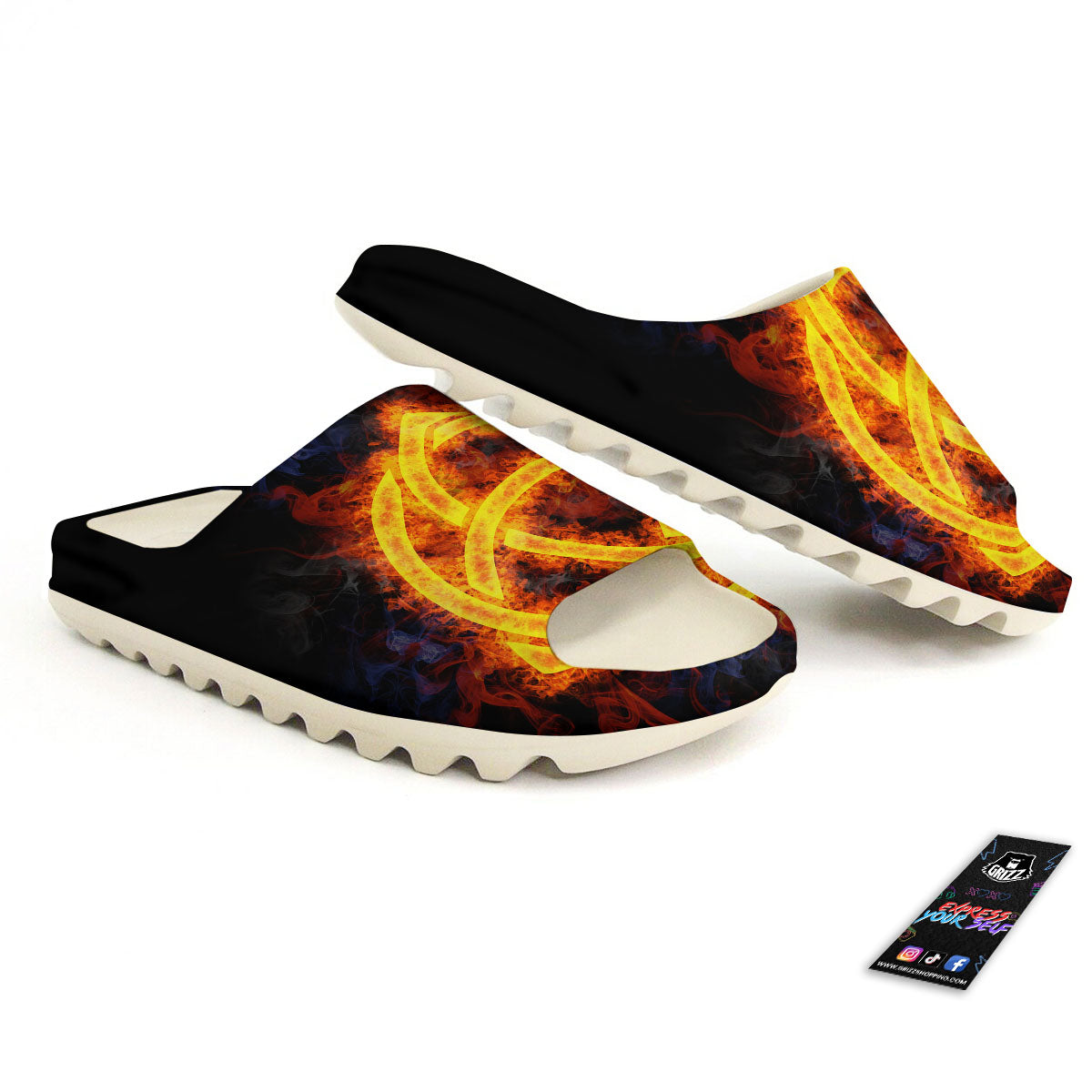 Knot Fire Celtic Print Sandals-grizzshop