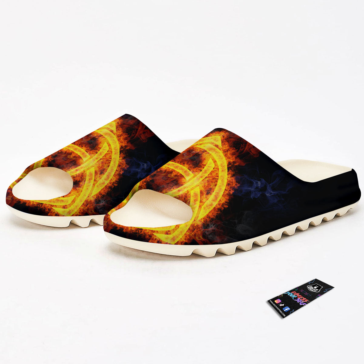 Knot Fire Celtic Print Sandals-grizzshop