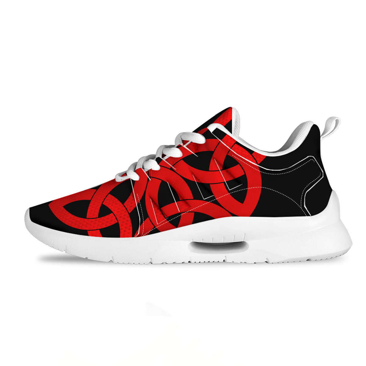 Knot Red Celtic Print Tennis Shoes-grizzshop